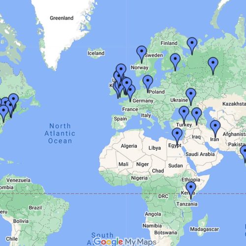 Cat breeds places of origin mapped