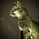 Bastet marble statue