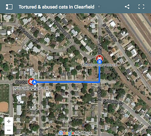 Clearfield, Utah, cat abuse map