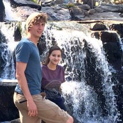 Andrew Pasek and sister