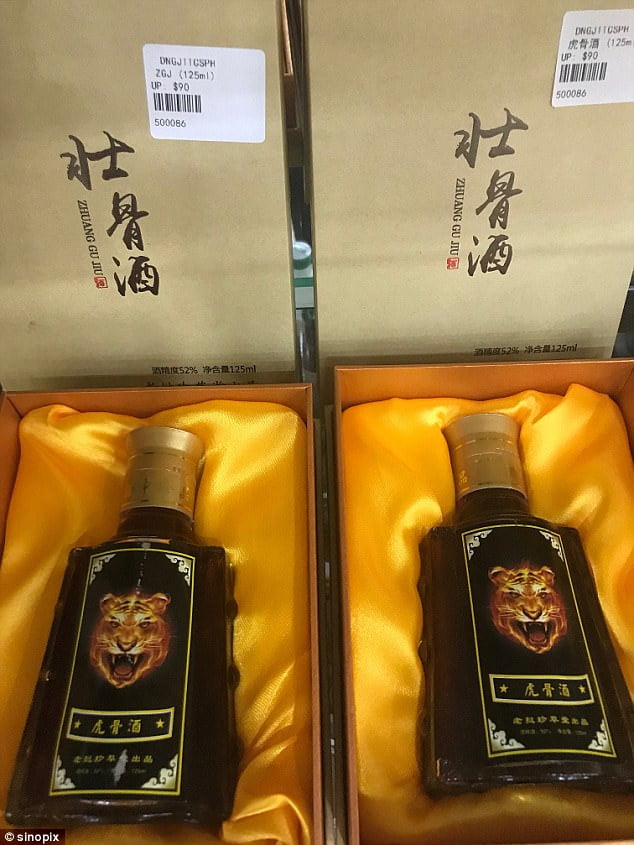 Tiger bone wine