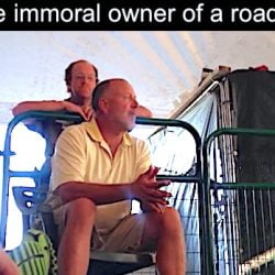 Stark owns a roadside zoo and has the cats declawed