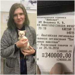 Young woman pays off shelter's 5000 dollar vet bill