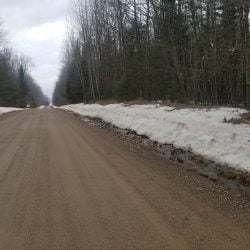 The road where Larry was rescued in WI