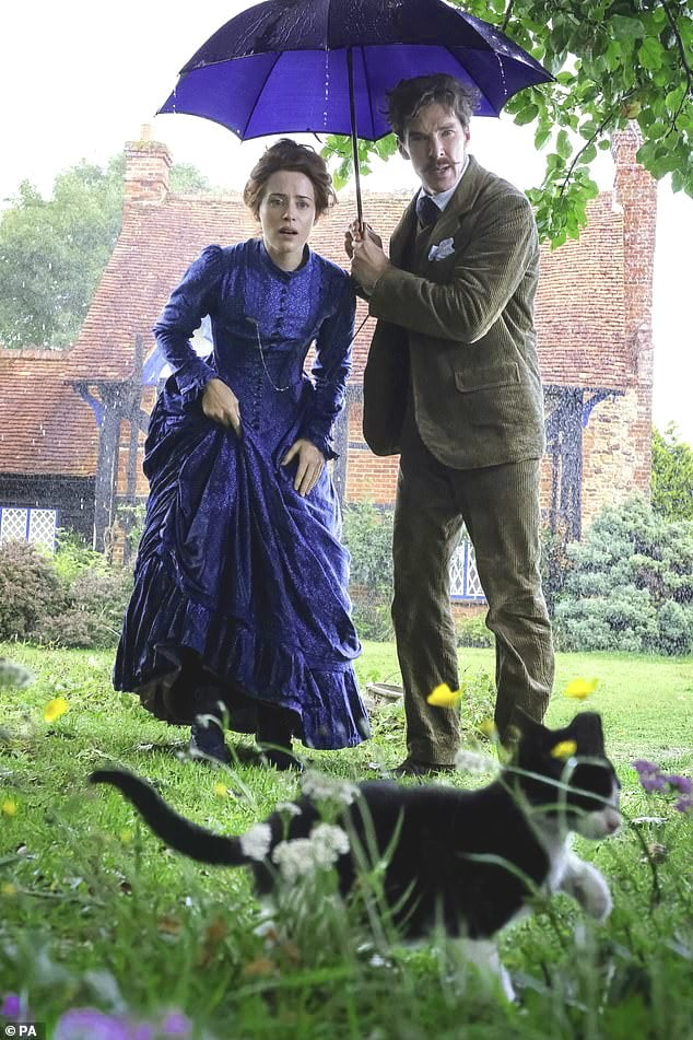 Benedict Cumberbatch and Claire Foy in the film about Louis Wain