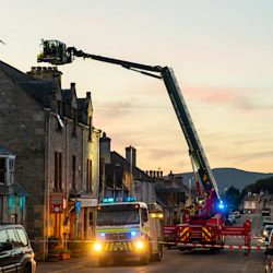 Firemen try and rescue cat from chimney and close town for 4 hours