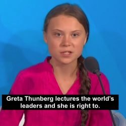 Greta Thunberg lectures world leaders