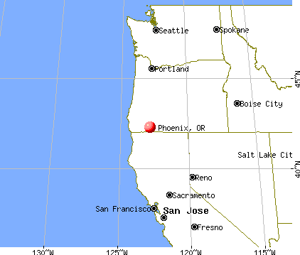 Phoenix Oregon map