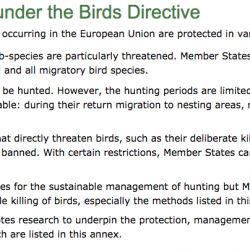 EU Birds Directive