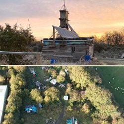 The protestor's camp