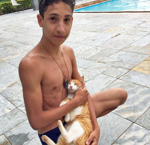 Eduardo and cat