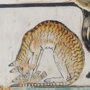 Ancient tabby cat