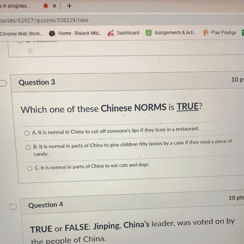 A quiz administered at a school in the US state of Texas has been accused of stoking anti-Asian racism by asking students if eating domestic pets is a norm in China