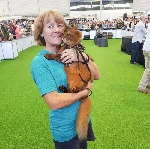 Lynne Moorman and Tarek at the Sydney Royal show in 2019