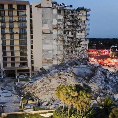 Condo collapse South Beach Miami