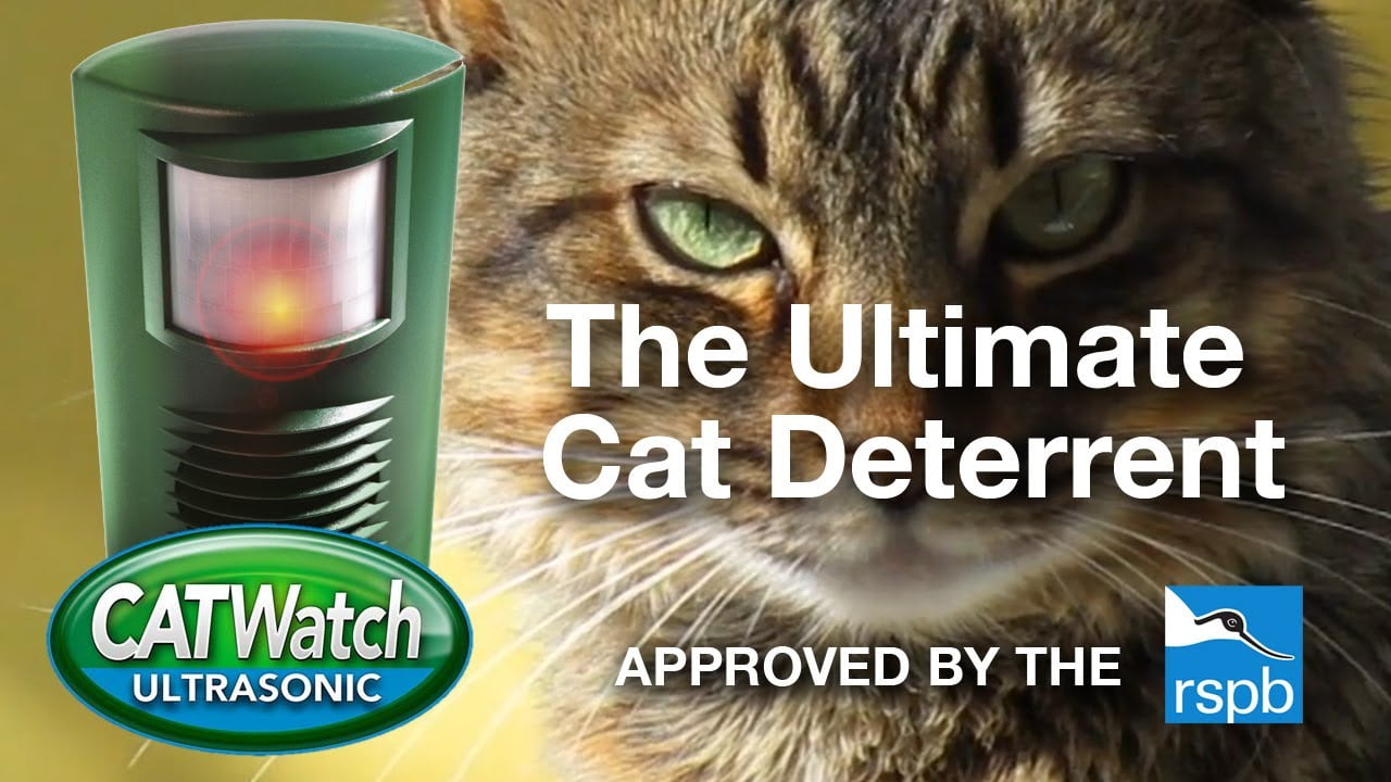 An ultrasonic cat deterrent recommended by the RSPB