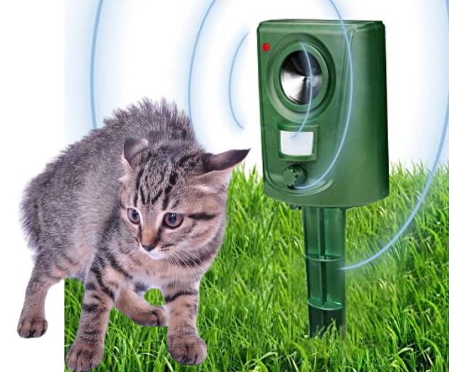 Ultrasonic cat deterrents can be heard by people sometimes