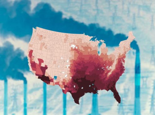 Extreme heat belt in US due to global warming