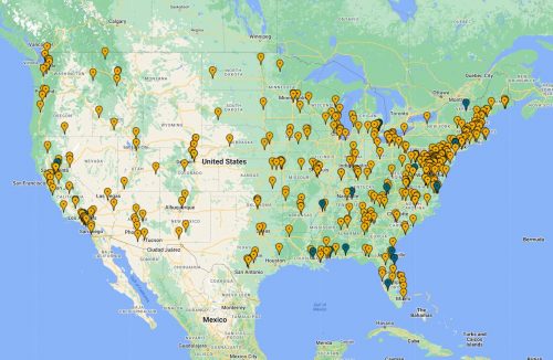 Pet food banks map USA