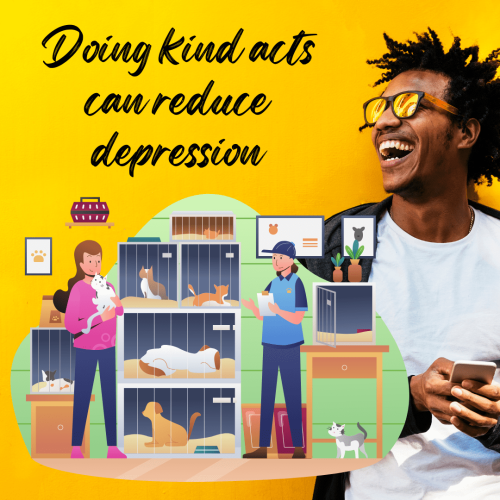 Doing kind acts can reduce depression
