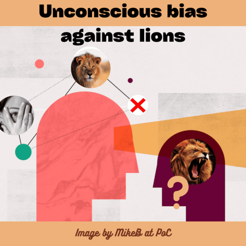Unconscious bias against animals including lions