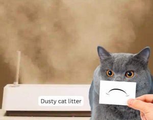 Dusty cat litter