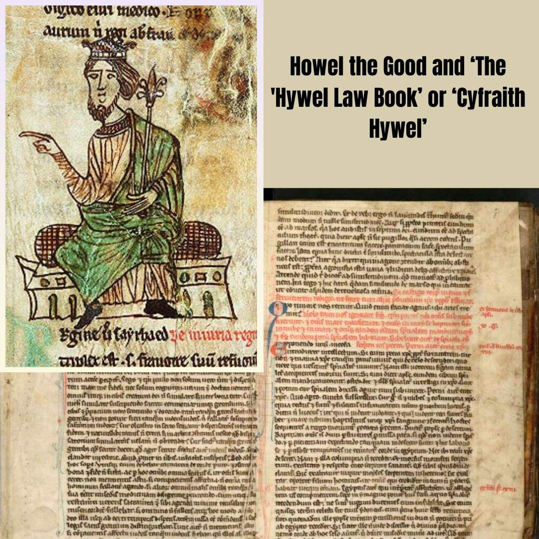 Howel the Good and his law book.