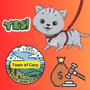 Cary, a town in North Carolina, USA, has imposed cat leash laws on its residents for the past 50 years and more.