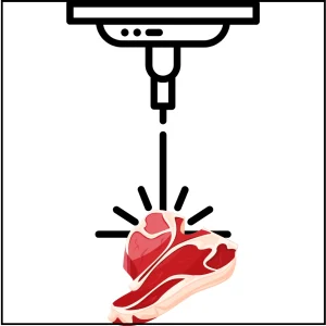 Patxi Larumbe has created a 3D-printed T-bone steak from butchers' offcuts at the slaughterhouse and he believes that it will "solve many of the world's food problems" and there is interest from a big American food giant in the process.