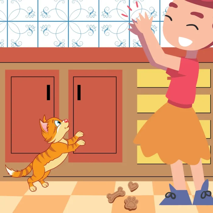 Training a cat to stay off the counter