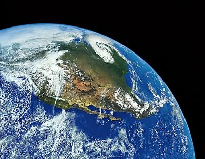 Our World. Nature is bigger than us. Photo NASA, restored by Royce Bair (Flickr)